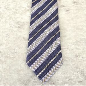 Bijoux Terner Purple and Gold Men’s Silk Tie